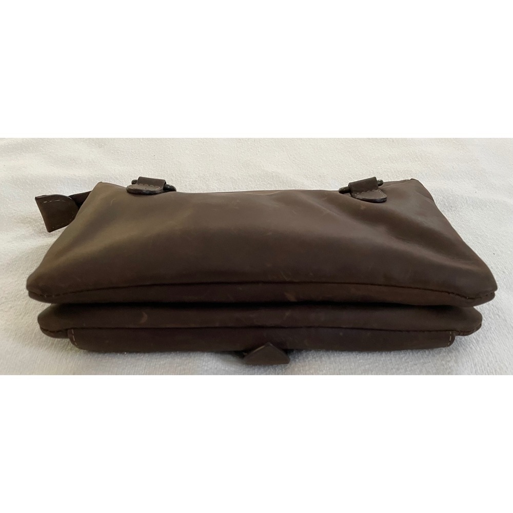 Oaxum La Talabarteria Brown Distressed Leather Crossbody Bag Rustic Travel Boho‎ - Picture 15 of 16